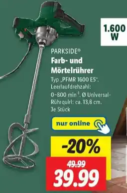 Lidl PARKSIDE Farb- und Mörtelrührer Angebot