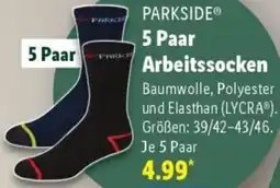 Lidl PARKSIDE 5 Paar Arbeitssocken Angebot