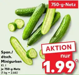 Kaufland Span./ dtsch. Minigurken Angebot