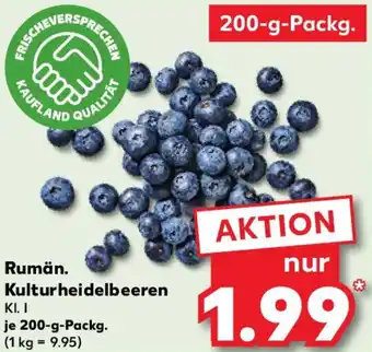 Kaufland Rumän. Kulturheidelbeeren Angebot