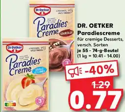 Kaufland DR. OETKER Paradiescreme Angebot