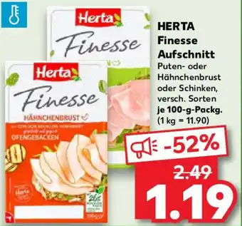 Kaufland HERTA Finesse Aufschnitt Angebot