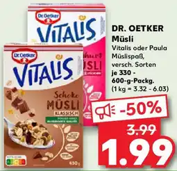 Kaufland DR. OETKER Müsli Angebot