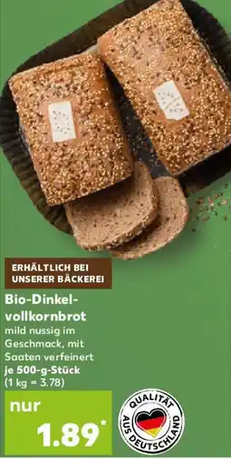 Kaufland Bio-Dinkelvollkornbrot Angebot