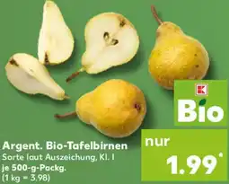 Kaufland Argent. Bio-Tafelbirnen Angebot