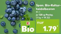 Kaufland Span. Bio-Kulturheidelbeeren Angebot