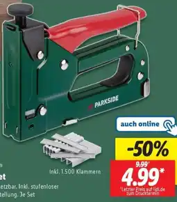 Lidl PARKSIDE Tacker-Set Angebot