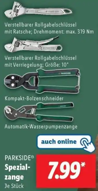 Lidl PARKSIDE Spezialzange Angebot