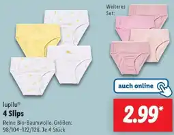 Lidl lupilu 4 Slips Angebot