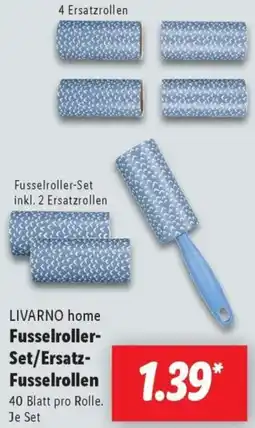 Lidl LIVARNO home Fusselroller Set/Ersatz Fusselrollen Angebot