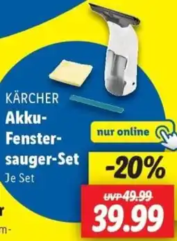 Lidl KÄRCHER Akku Fenstersauger-Set Angebot
