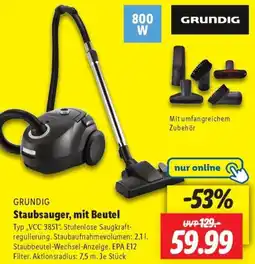 Lidl GRUNDIG Staubsauger, mit Beutel Angebot