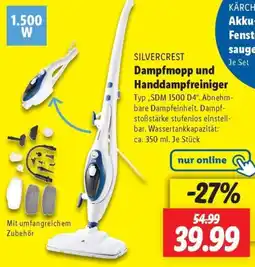 Lidl SILVERCREST Dampfmopp und Handdampfreiniger Angebot