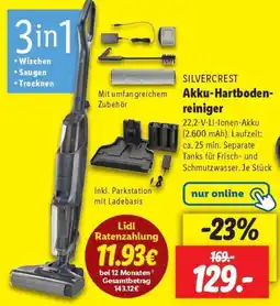 Lidl SILVERCREST Akku-Hartbodenreiniger Angebot
