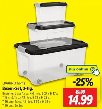 Lidl LIVARNO home Boxen-Set, 3-tlg. Angebot