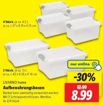 Lidl LIVARNO home Aufbewahrungsboxen Angebot