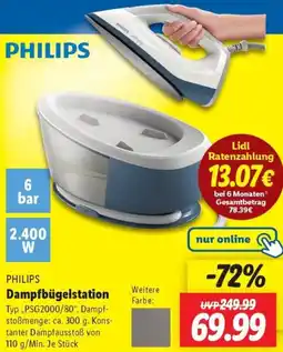 Lidl PHILIPS Dampfbügelstation Angebot