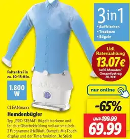 Lidl CLEANmaxx Hemdenbügler Angebot