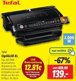 Lidl Tefal OptiGrill XL Angebot