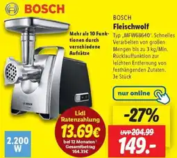 Lidl BOSCH Fleischwolf Angebot