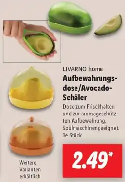 Lidl LIVARNO home Aufbewahrungsdose/Avocado Schäler Angebot
