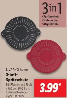 Lidl LIVARNO home 3-in-1 Spritzschutz Angebot