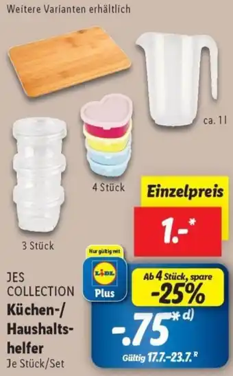 Lidl JES COLLECTION Küchen-/ Haushaltshelfer Angebot