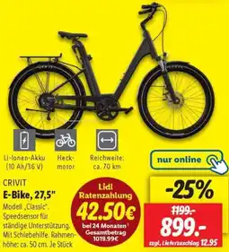 Lidl CRIVIT E-Bike, 27,5" Angebot
