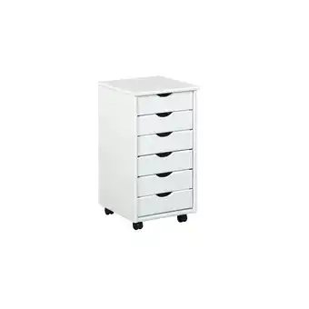 Netto Marken-Discount Inter Link Rollcontainer Simon 6 Schubladen - versch. Farben - weiss lackiert Angebot