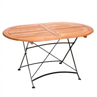 Netto Marken-Discount Merxx Klapptisch Schlossgarten 140 x 90 cm, oval Angebot