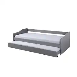 Netto Marken-Discount Inter Link Funktionsbett Kinderbett Malte 90x200 cm inkl. Ausziehbett - Grau Angebot