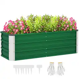 Netto Marken-Discount Outsunny Gartenbeet Stahl Angebot