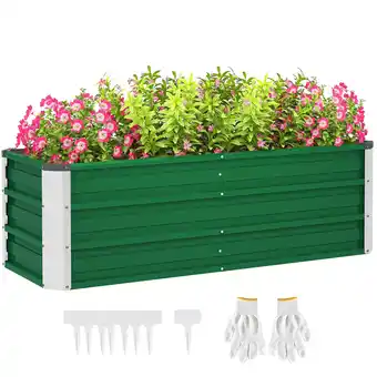 Netto Marken-Discount Outsunny Gartenbeet Stahl Angebot