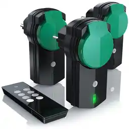 Netto Marken-Discount BEARWARE Außenbereich Funksteckdosen Set mit Fernbedienung - 3x Outdoor Funkschalter Steckdosen Angebot