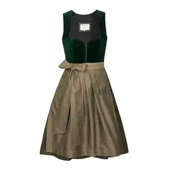 Netto Marken-Discount Midi Dirndl Livia Samt Grün Angebot
