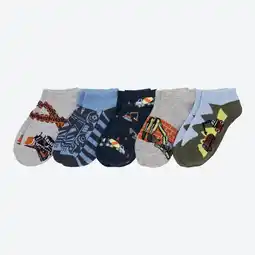 NKD Kinder-Jungen-Sneaker-Socken mit Baustellen-Motiven, 5er-Pack Angebot