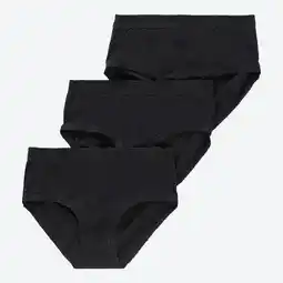 NKD Damen-Taillenslip aus reiner Baumwolle, 3er-Pack Angebot