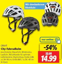 Lidl CRIVIT City-Fahrradhelm Angebot