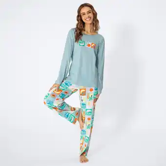 NKD Damen-Schlafanzug mit Sommer-Motiven, 2-teilig Angebot