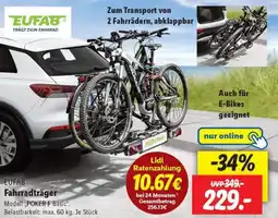 Lidl EUFAB Fahrradträger Angebot
