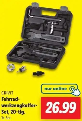 Lidl CRIVIT Fahrradwerkzeugkoffer Set, 20-tlg. Angebot