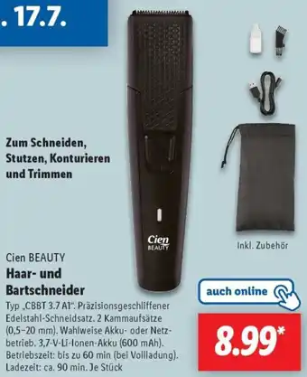 Lidl Cien BEAUTY Haar- und Bartschneider Angebot