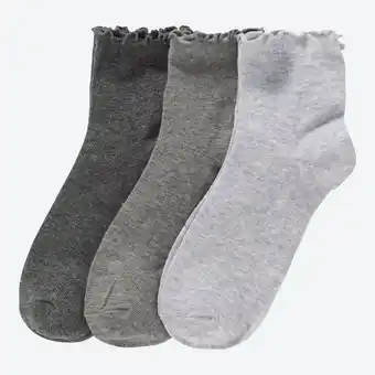 NKD Damen-Kurzschaftsocken mit hohem Tragekomfort, 3er-Pack Angebot