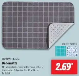 Lidl LIVARNO home Badematte Angebot