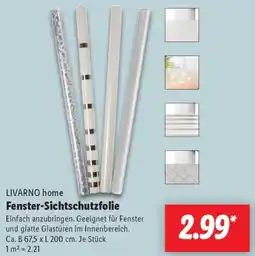 Lidl LIVARNO home Fenster-Sichtschutzfolie Angebot