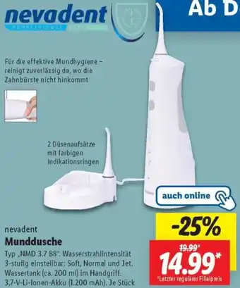 Lidl Nevadent Munddusche Angebot