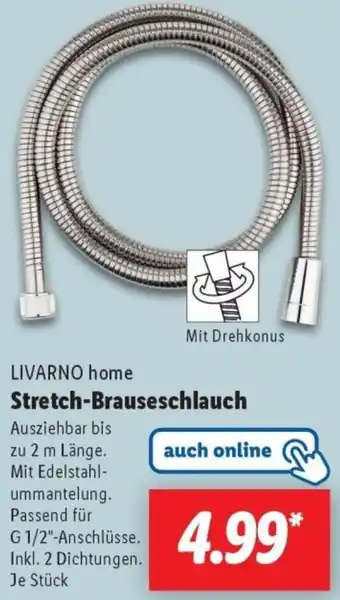 Lidl LIVARNO home Stretch-Brauseschlauch Angebot