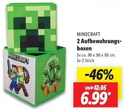 Lidl MINECRAFT 2 Aufbewahrungsboxen Angebot
