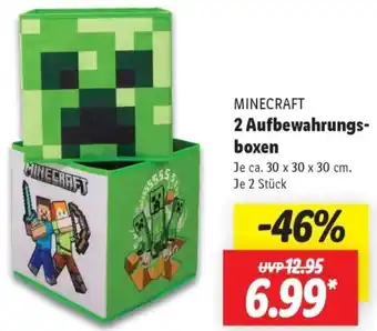 Lidl MINECRAFT 2 Aufbewahrungsboxen Angebot