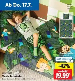 Lidl MINECRAFT Wende-Bettwäsche Angebot